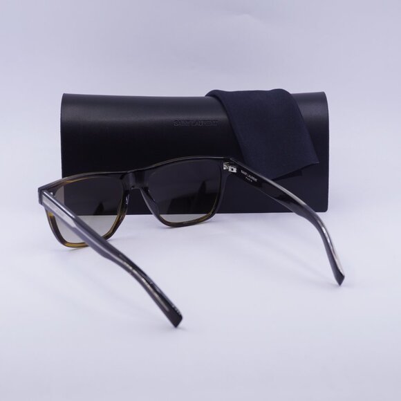 Saint Laurent SL619 005 Square Sunglasses - Havana/Brown - Picture 4 of 10